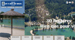 Desktop Screenshot of camping-les3lacsdusoleil.com