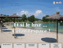 Tablet Screenshot of camping-les3lacsdusoleil.com